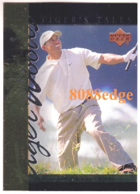 2001 Upper Deck Ud Golf Tiger's Tales: Tiger Woods #Tt29 Rookie Year Rc Insert