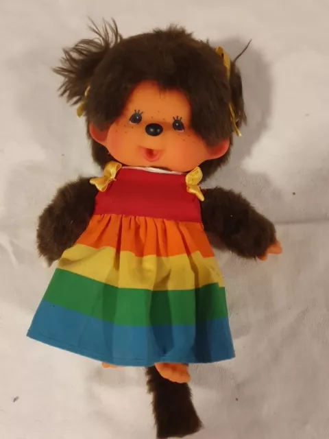 Regenbogen Kleid | 20 cm | Monchhichi Puppe | Mädchen | Fashion Dress