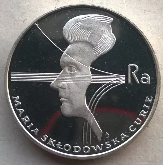 Poland 1974 Maria Curie 100 Zlotych Silver Coin,Proof