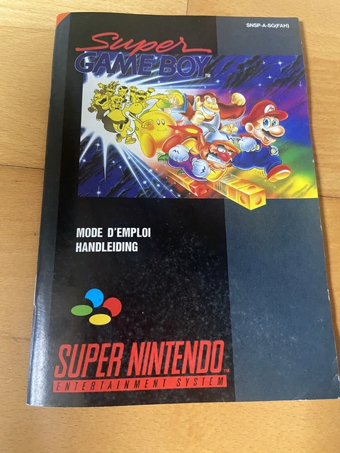 Mode D’emploi Super Game Boy