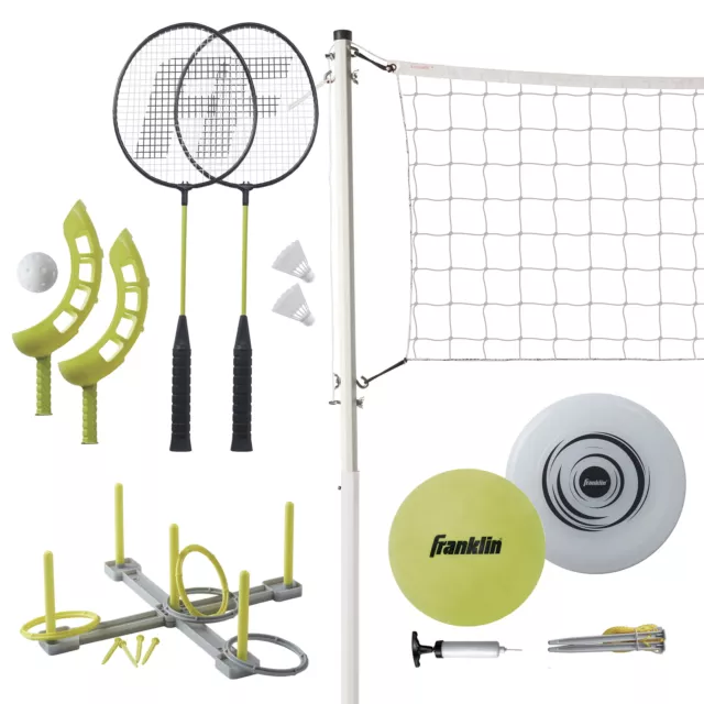 Franklin Sports Fun 5 Outdoor Games Combo Set for Beach + Backyard