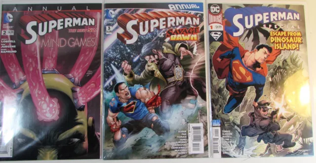 Superman Lot of 3 #Special 1,Annual 2,3 DC Comics (2018) 1st Print Comic Books