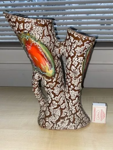 Große, ausgefallene Keramik Vase 50er, 60er Jahre