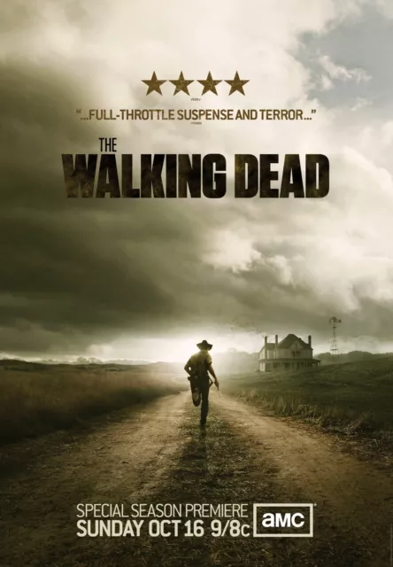 New The Walking Dead Movie Poster Horror Premium Art Print Size A5-A1