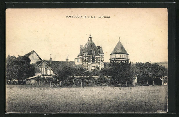 CPA Pontgouin, Le Plessis 1922