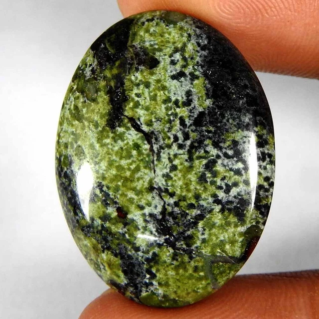 37.20 Ct Natural Blood Dragon Jasper Oval Cabochon 30x22x6 Loose Gemstone