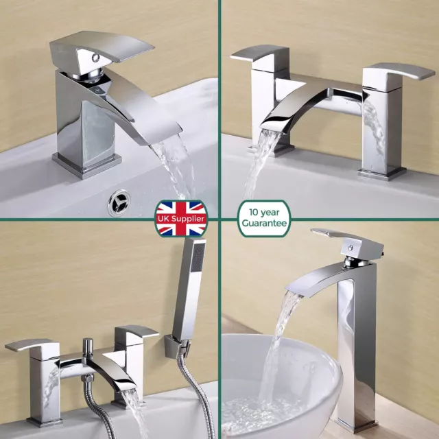 Arke Bathroom Chrome Sink Basin Mono Mixer Bath Filler Shower Tap Solid Brass