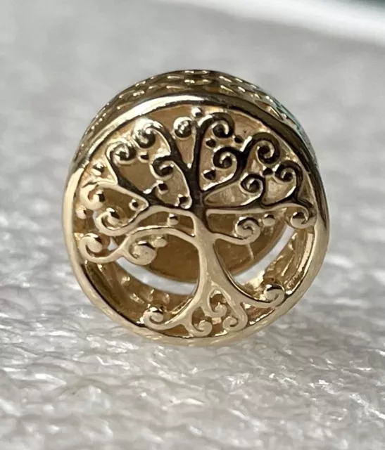 *BRAND NEW* Pandora 14k Solid Gold Moments Openwork Family Roots Charm 759132C00