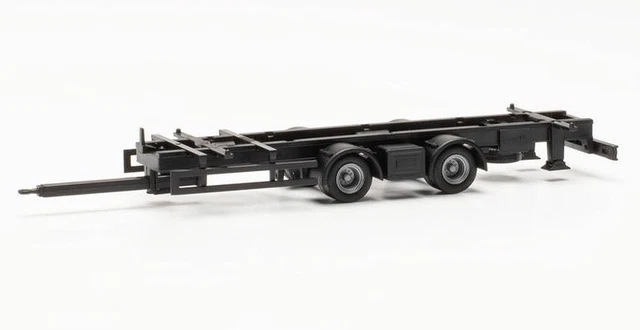 Herpa 080835 - Châssis Remorque Pour Caisse Mobile Avec Roues - 2 Pièces