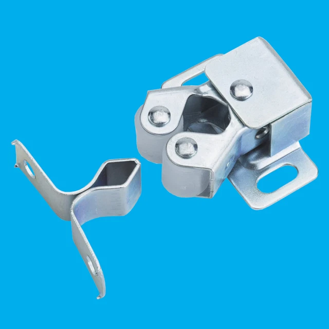 Spring Loaded Click Latch BZP DOUBLE ROLLER Spring Loaded Catch Latch For Cupboards, Cabinets ...