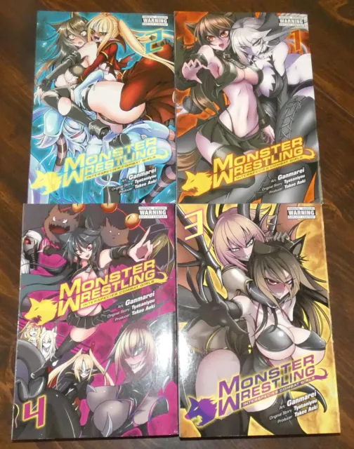 Monster Wrestling Interspecies Combat Girls Manga Set Vol 1-4
