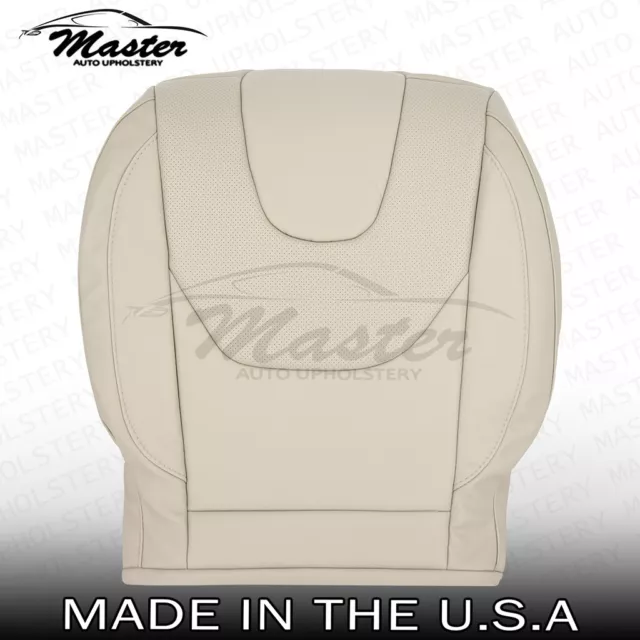 For 2015 - 2017 Ford Fusion Titanium Driver Bottom Tan Leather Seat Cover, Perf