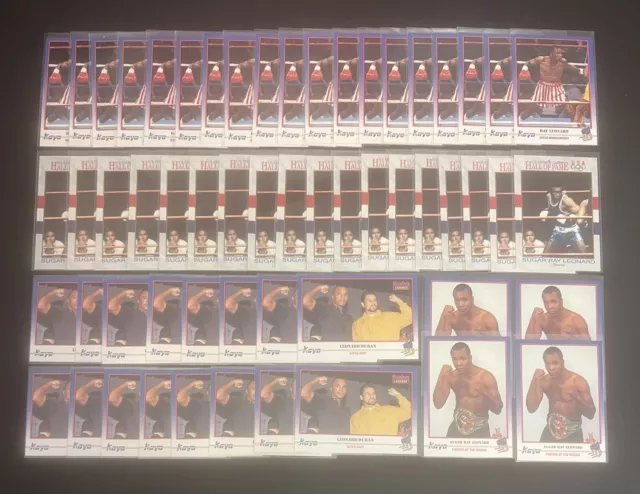 (57) Sugar Ray Leonard Boxing BULK Lot - Olympics Hall of Fame #29 Kayo Legends