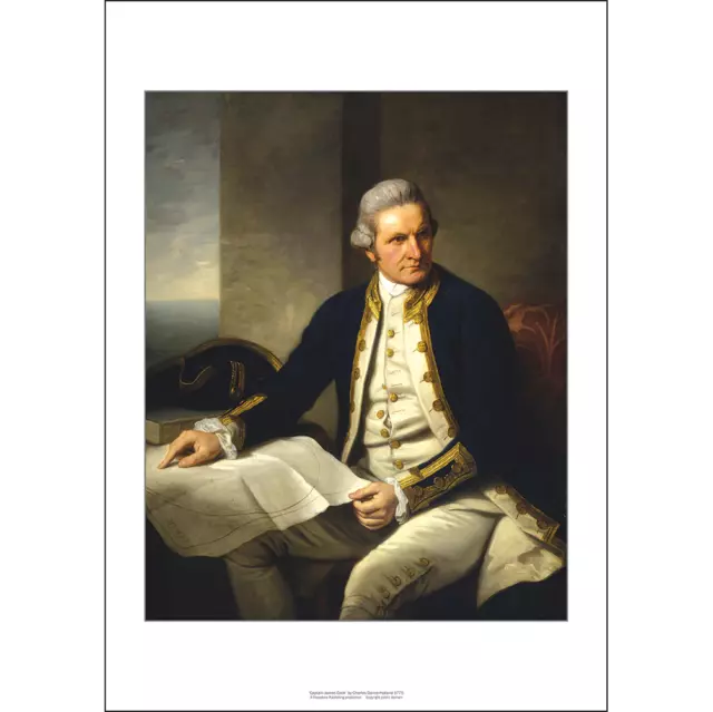 Captain James Cook Portrait Art Print – Charles Dance-Holland – 3 sizes Poster