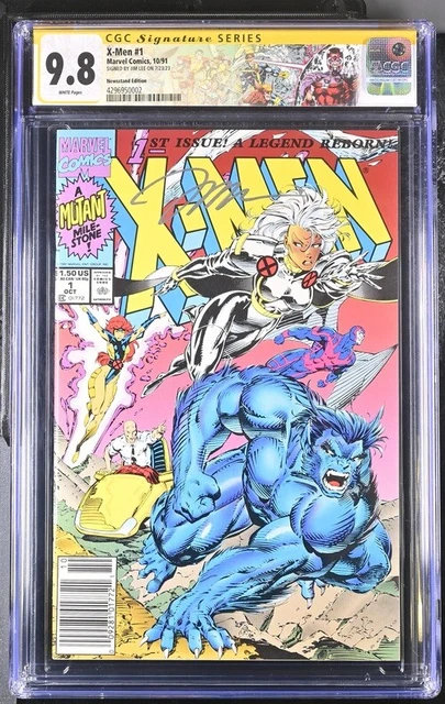 X-Men #1 (1991) CGC 9.8 RARE NEWSSTAND SIGNED BY JIM LEE