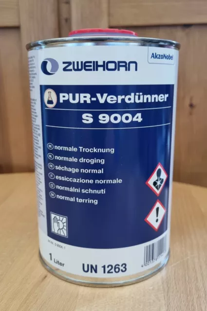 PUR-Verdünner S 9004 normale Trocknung von Zweihorn - 1 Liter