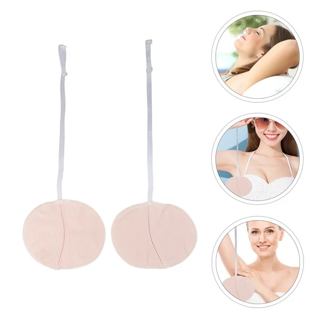 2 pares de pegatinas de absorción de sudor para axilas de algodón para axilas