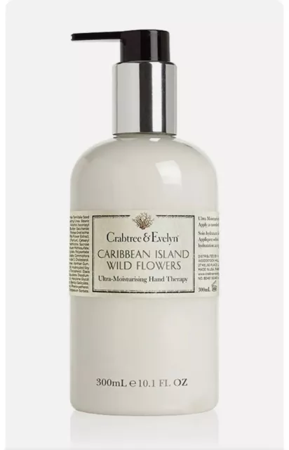 Crabtree And Evelyn Caribbean Island Wild Flowers Hand Therapy 300ml rare