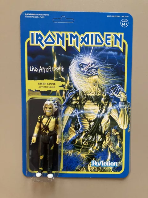 Iron Maiden Super7 Reaction figure Risen Eddie Live After Death