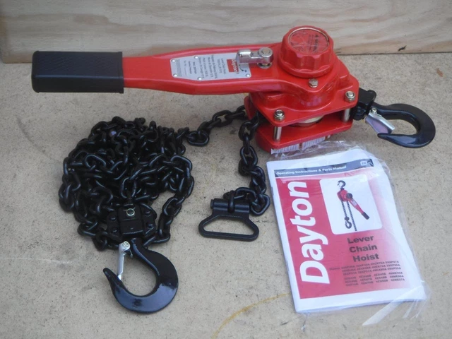 New Dayton 29XP46 Lever Chain Hoist 1500 lb. Lift 10 ft. FAST SHIPPING