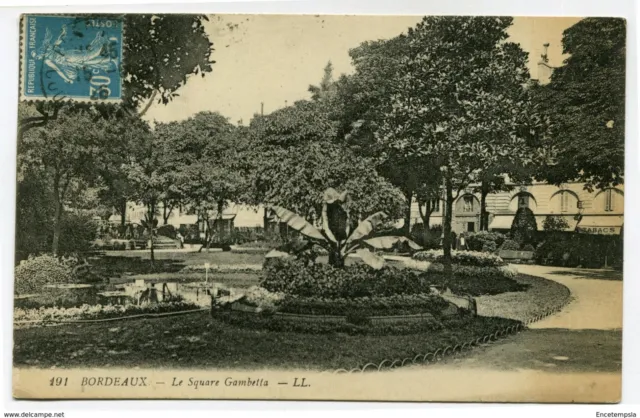 CPA-Carte postale France - Bordeaux - Le Square Gambetta - 1926 (CP3235)