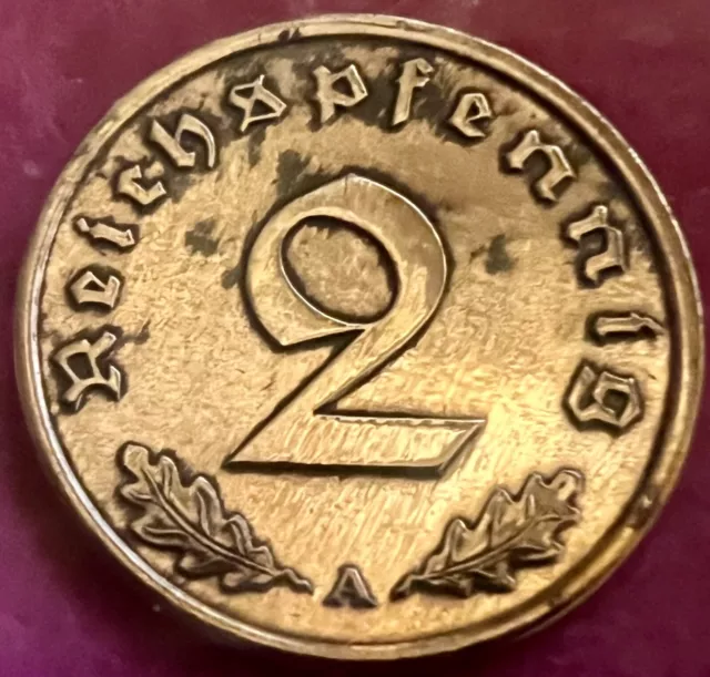 III. Reich 2 Reichspfennig 1939-A