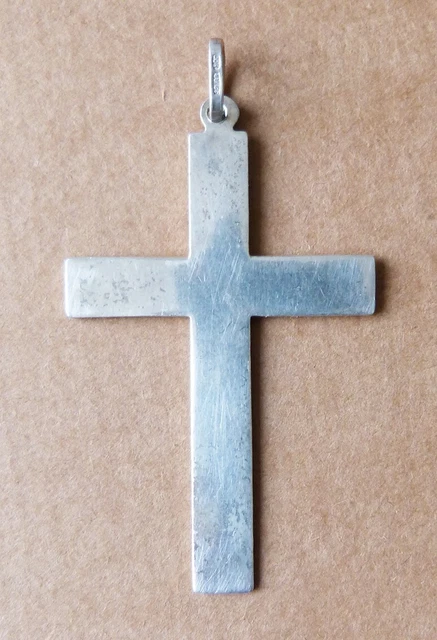Pendentif Croix De Jérusalem En Argent Massif - Bijou Ancien Et Vintage