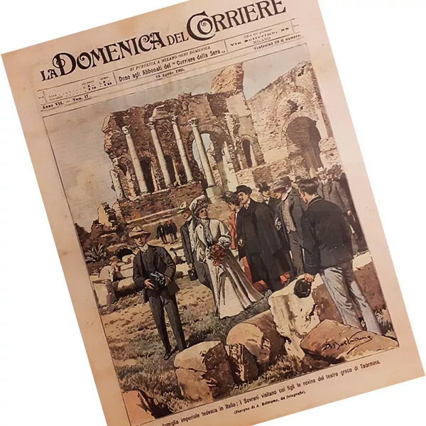 domenica del corriere 1905 n°17 ● TEATRO GRECO DI TAORMINA