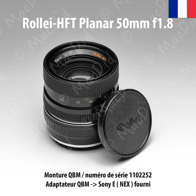 Objectif Rollei HFT Planar 1.8/50 50mm F/1.8 Monture QBM – Occasion
