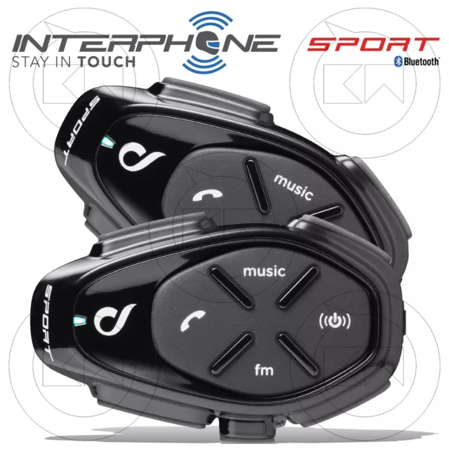 Motorrad Headset Helmet Bluetooth Gegensprechanlage Interphone Sport Doppelpaket