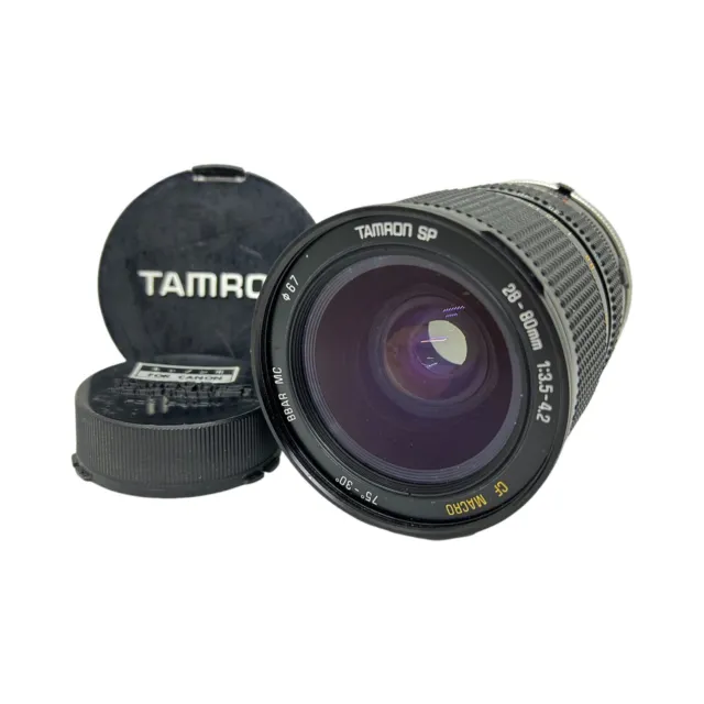 [N.MINT] Tamron SP 28-80mm f/3.5-4.2 CF Macro BBAR MC Zoom Lens For CANON JAPAN