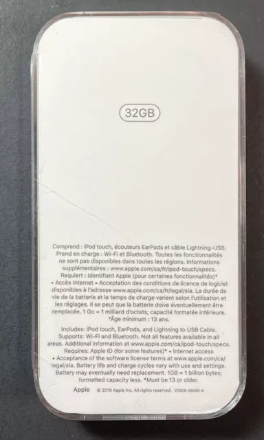 Apple iPod Touch 7th Génération 32GB [Espace Gris] Neuf 2