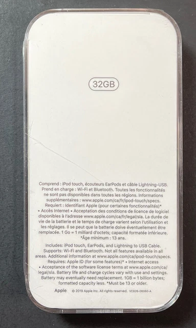 Apple iPod Touch 7th Génération 32GB [Espace Gris] Neuf 2
