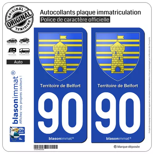 3 autocollants Style plaque immatriculation auto Département 74 Haute  Savoie sti