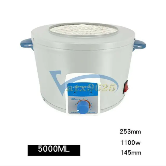 NEW 5000ml Heating Mantle Thermostatic 380℃ 5L 220V #T2