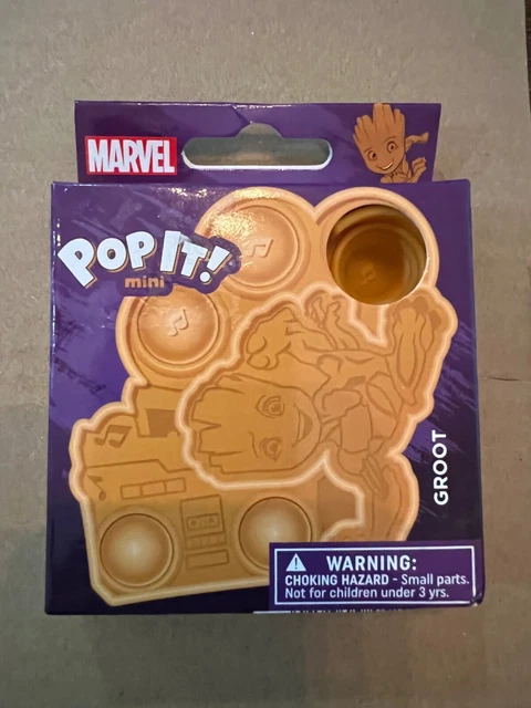 Marvel Kid Groot Fidget Toy Pop It Mini Keychain NEW Avengers Kid Toy