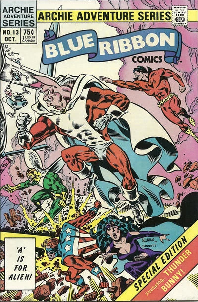 Blue Ribbon Comics (Vol. 2) #13 VF; Archie | Thunderbunny - we combine shipping