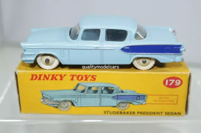 Dinky Toys 179 Studebaker President sedan very near mint in box all original