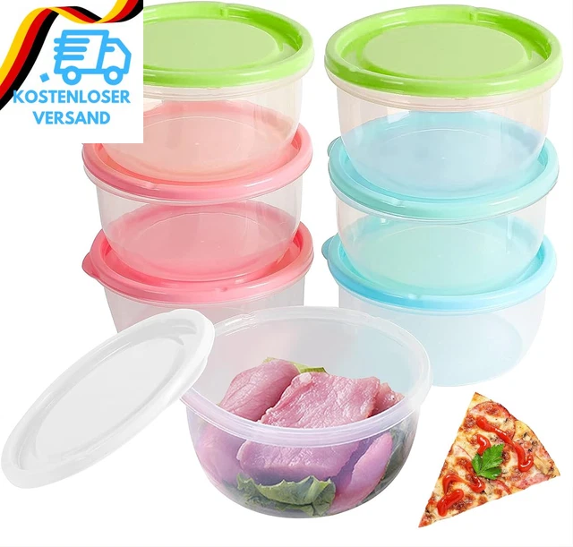 Hengrongshen Pizzaballenbox,7 Packungen Mit Deckel Pizzateig Box Mit Deckel,Teig