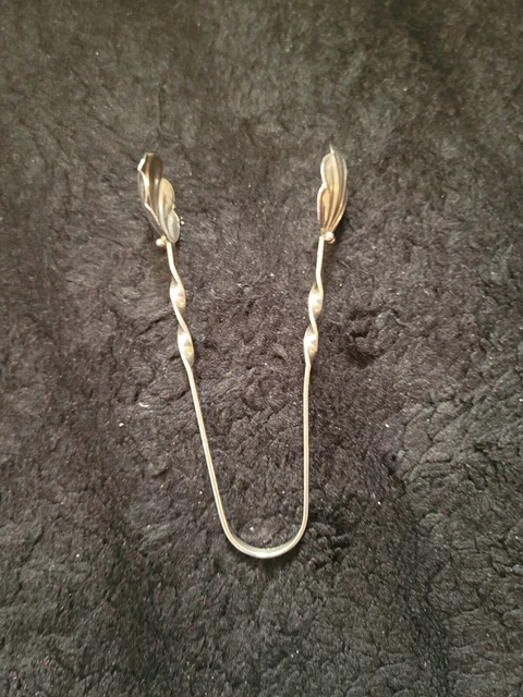 Sterling Silver Vintage Clam Shell Tongs