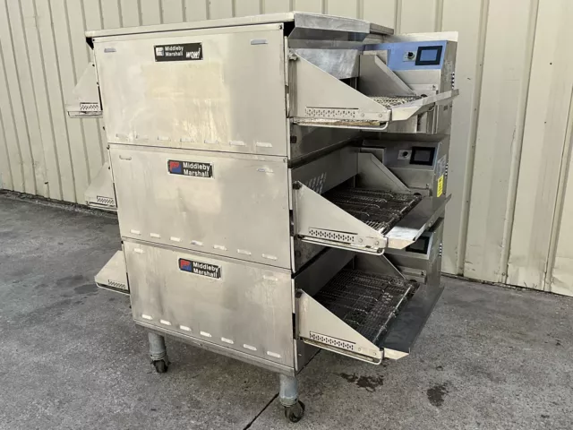 2019 Middleby Marshall PS638G Gas Conveyor Pizza Oven Triple Stack oven C