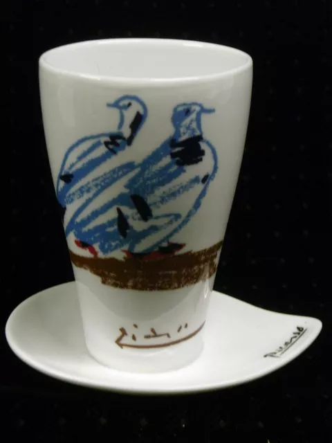 Vase Tasse Porcelaine Picasso Hortensia Juan 1961 Design Vintage Pot Pinceaux