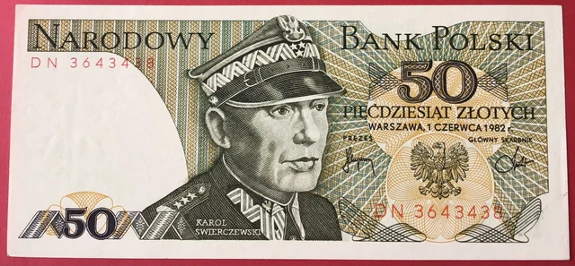 Poland - 50 Zlotych 1.6.1982 P#142b Uncirculated