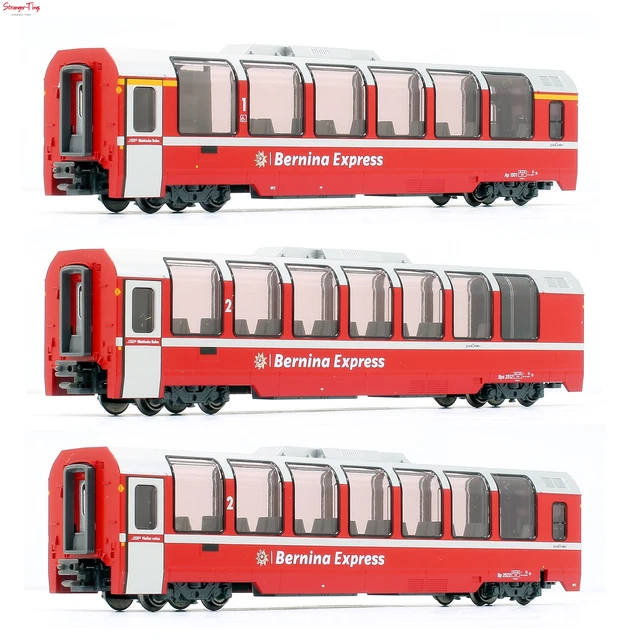 KATO RHB BERNINA Express (New Logo) 3 Car Coach Set N Gauge £69.99 ...