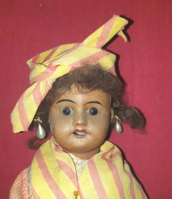 Poupée Ancienne : Superbe Poupée Ancienne Antillaise SFBJ 60 - Tête Porcelaine