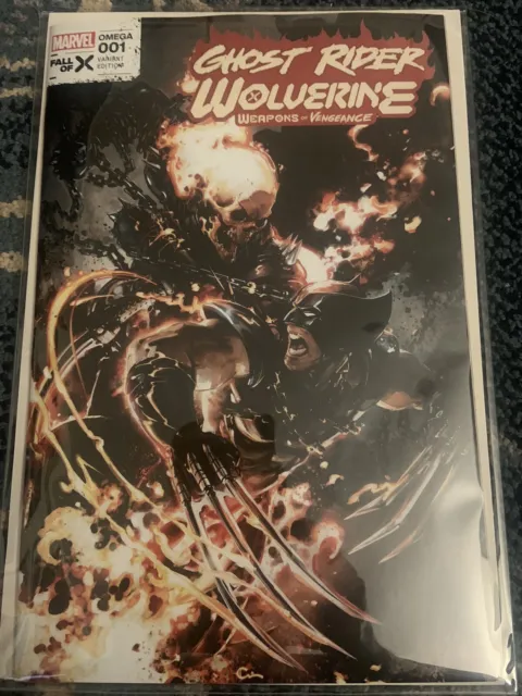 Ghost Rider Wolverine Weapons Vengeance Omega 1 NM+ Clayton Crain Marvel Comics