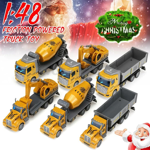 Pull Back Car Engineer Car Truck RC Construction Vehicles Tractor Excavator Toy