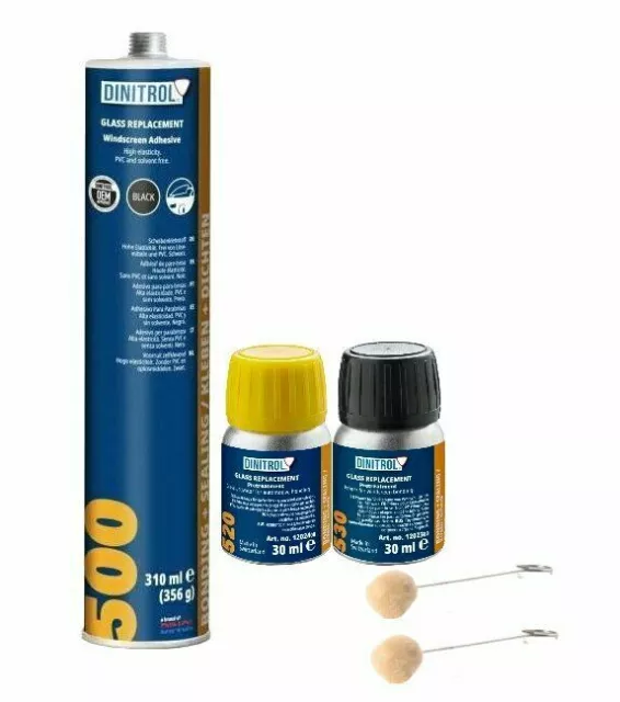 Dinitrol 500 520 530 Windscreen Fitting Kit Bonding Adhesive Glue Sealant Glass