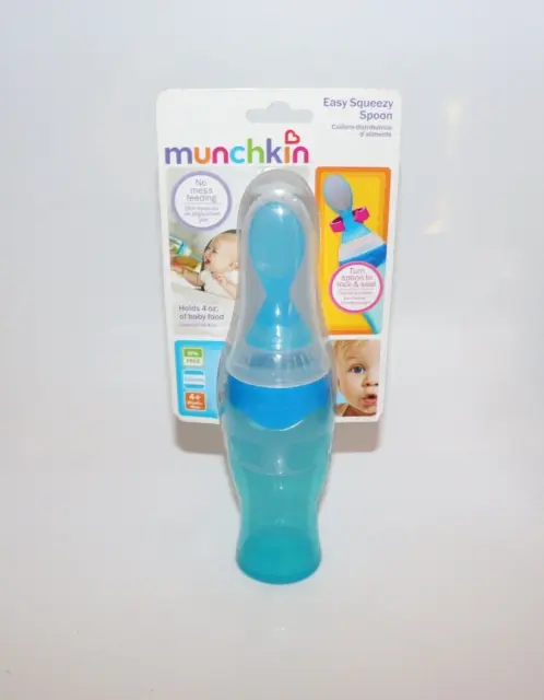 NEW - Munchkin - Easy Squeezy Spoon - Blue