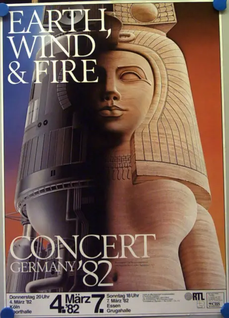 Konzertplakat Earth Wind & Fire 04.03.1982